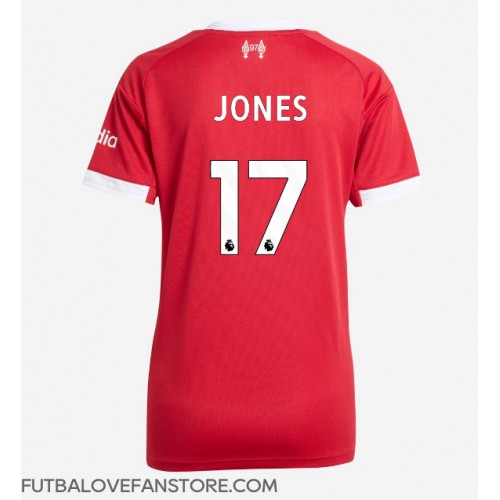 Liverpool Curtis Jones #17 Domáci Ženy futbalový dres 2025-26 Krátky Rukáv Liverpool Curtis Jones #17 Domáci Ženy futbalový dres 2025-26 Krátky Rukáv